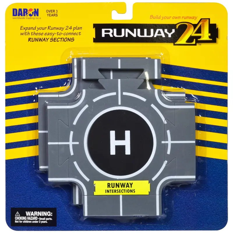 Runway Intersections 2 Piece Set for Diecast Models by Runway24