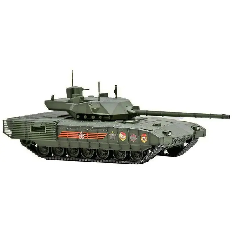 Russian T14 Armata MBT (Main Battle Tank) Green Camouflage "Armor Premium" Series 1/72 Diecast Model by Panzerkampf