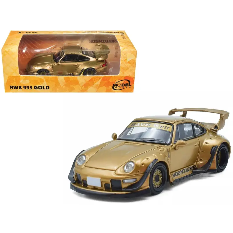 RWB 993 "Yoshiwara" Gold Metallic 1/64 Diecast Model Car by Model Model