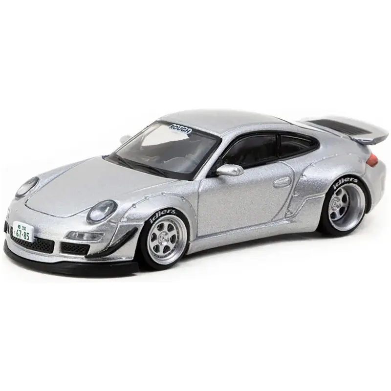 RWB 997 Abu Dhabi Silver Metallic "Rough World" "Hobby64" Series 1/64 Diecast Model Car by Tarmac Works
