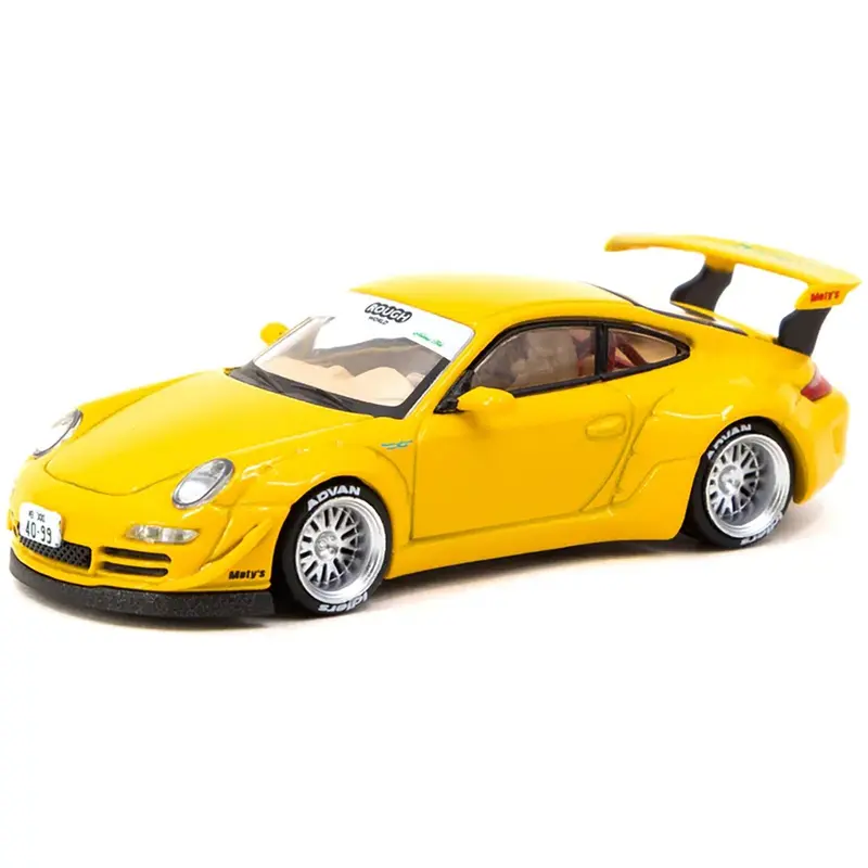 RWB 997 Yellow "Notting Hill" "Hobby64" Series 1/64 Diecast Model Car by Tarmac Works
