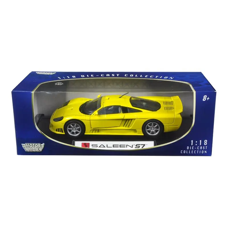 Saleen S7 Yellow 1/18 Diecast Model Car by Motormax