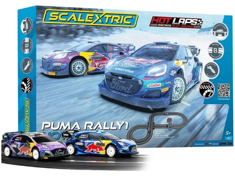 Scalextric Puma WRC Hot Laps Set Standard Analogue Set 1