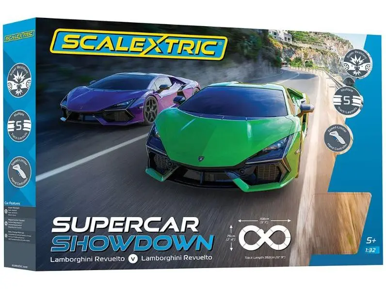 Scalextric Supercar Showdown Lamborghini Vs Lamborghini Standard Analogue Set 1
