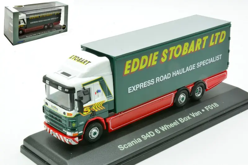 SCANIA 94D 6 WHEEL BOX VAN EDDIE STOBART LTD 1