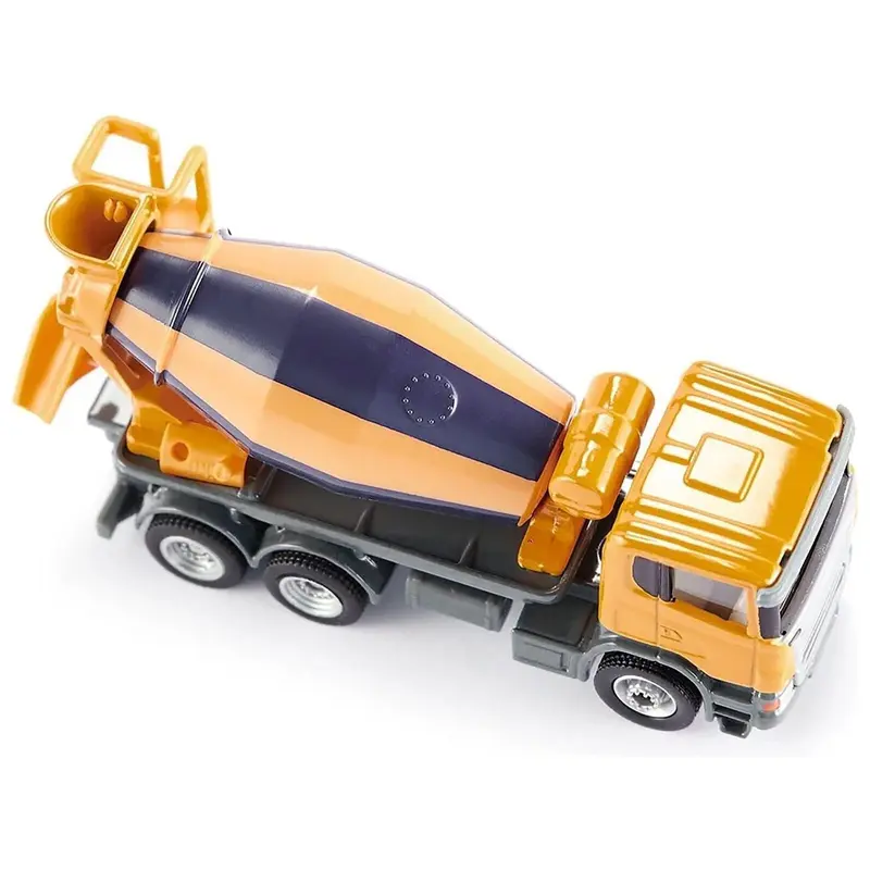 Scania Mixer Truck Yellow 1/87 (HO) Diecast Model by Siku
