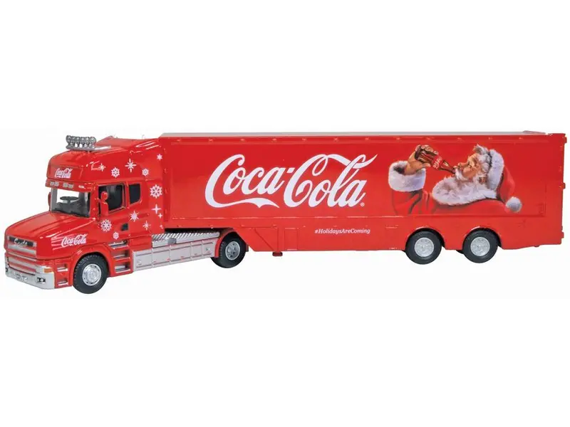 Scania T Cab Box Trailer Coca Cola Xmas Livery 1