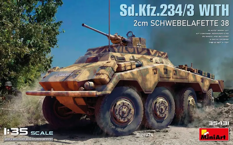 Sd.Kfz.234/3 WITH 2cm SCHWEBELAFETTE 38 KIT 1
