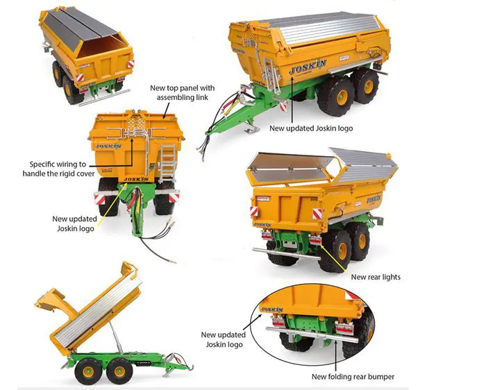 SEMIRIMORCHIO RIBALTABILE JOSKIN TRANS-KTP 22/50 + RIGID COVER 1