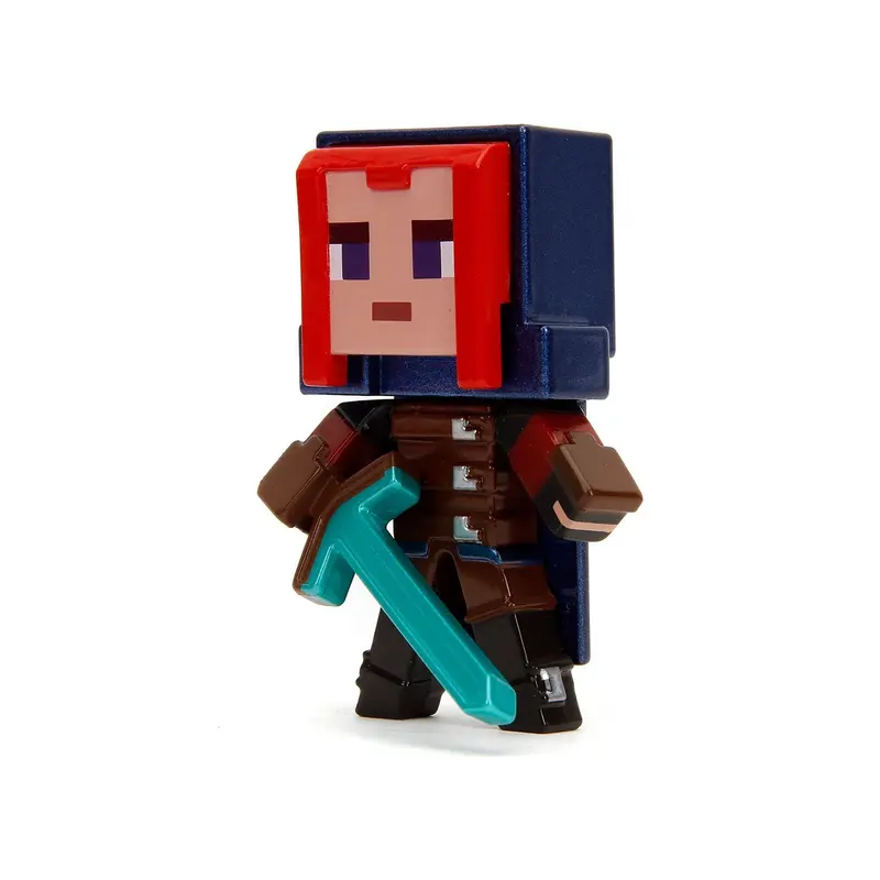 Set of 4 Diecast Figures "Minecraft Legends" Video Game "Metalfigs" Series Diecast Models by Jada