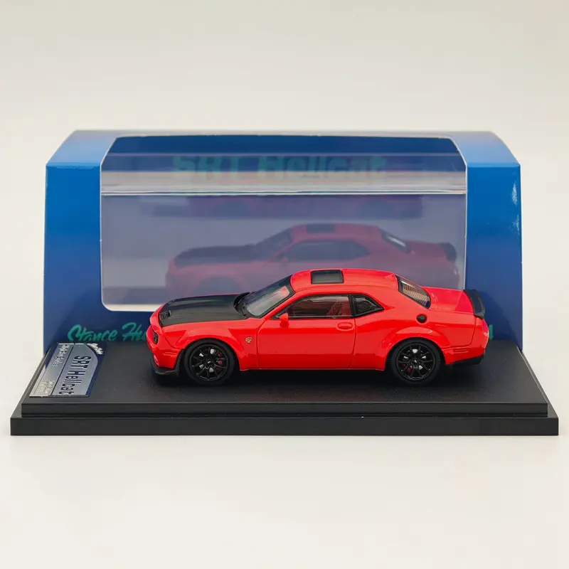 SH 1/64 Hellcat red & black Diecast Models Car Collection