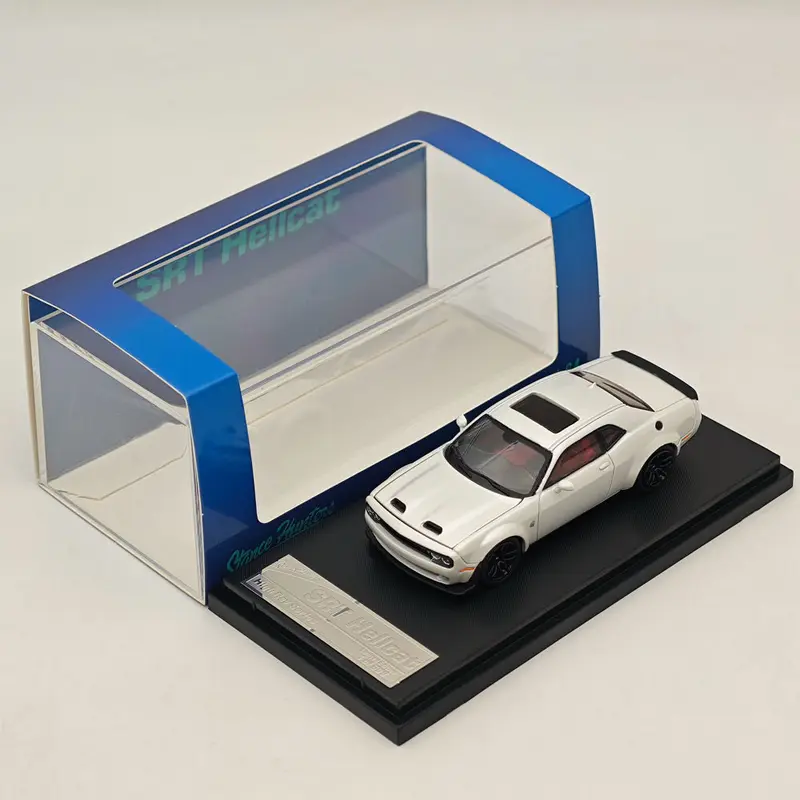 SH 1/64 Hellcat White Diecast Models Car Collection