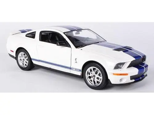 Shelby Cobra GT500 2007 White (Blue Stripe) 1
