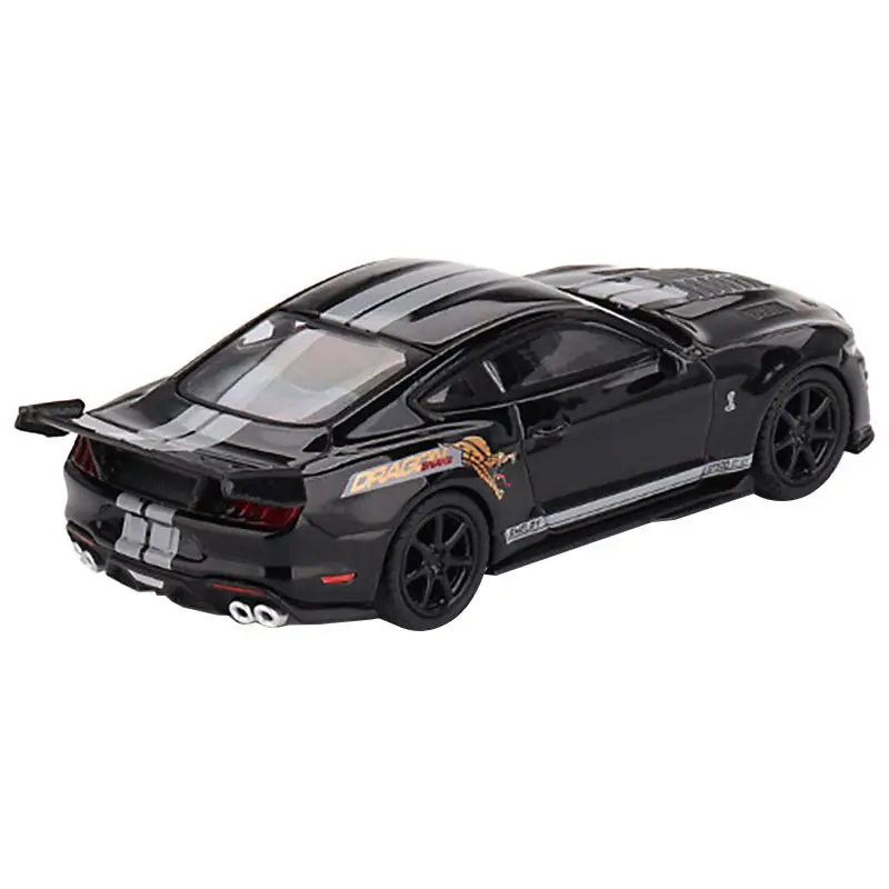 Shelby GT500 Dragon Snake Concept Black with Gray Stripes Limited Edition to 5400 pieces Worldwide 1/64 Diecast Model Car by True Scale Miniatures