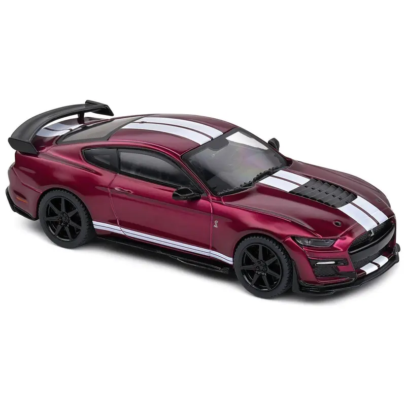 Shelby Mustang GT500 Fast Track Candy Purple with White Stripes 1/43 Diecast Model Car by Solido