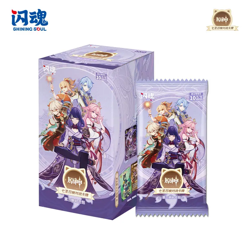 SHININGSOUL GENSHIN IMPACT Official TCG Booster Box Anime Game Card New Wave 3