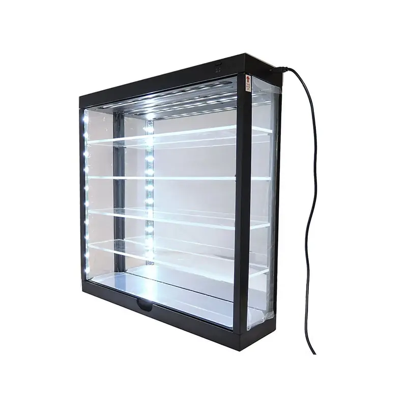 Showcase Wall Mount 5 Tier Display Case with Mirror Back Panel "Mijo Exclusives" for 1/64-1/43 Scale Models