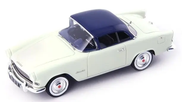SIMCA ARONDE PLEIN CIEL 1957 LIGHT GREEN-DARK BLUE 1