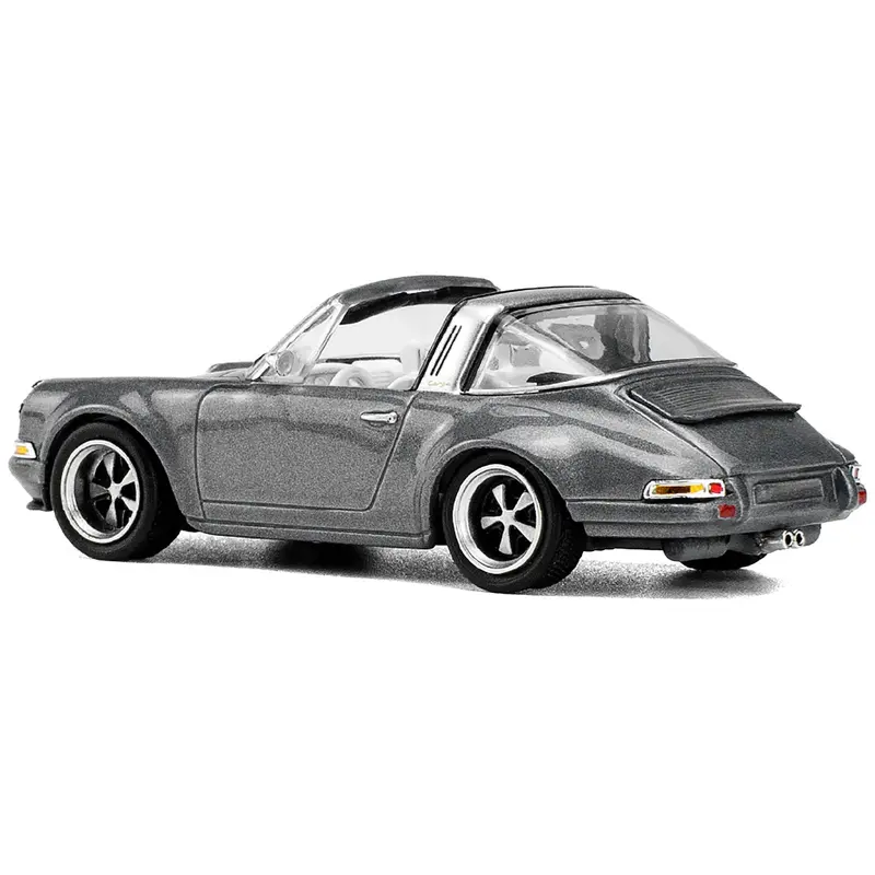 Singer Targa Gray Metallic 1/64 Diecast Model Car by Pop Race