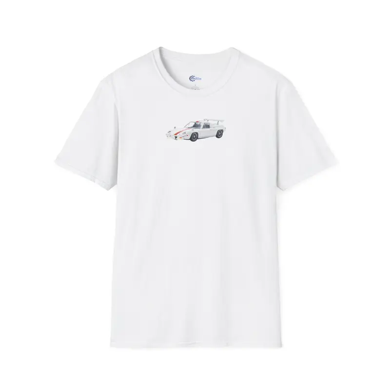 Sketch Art Lotus Europa Supercar T-Shirt, Circuit Wolfe Tee, Vintage Race Car Shirt,