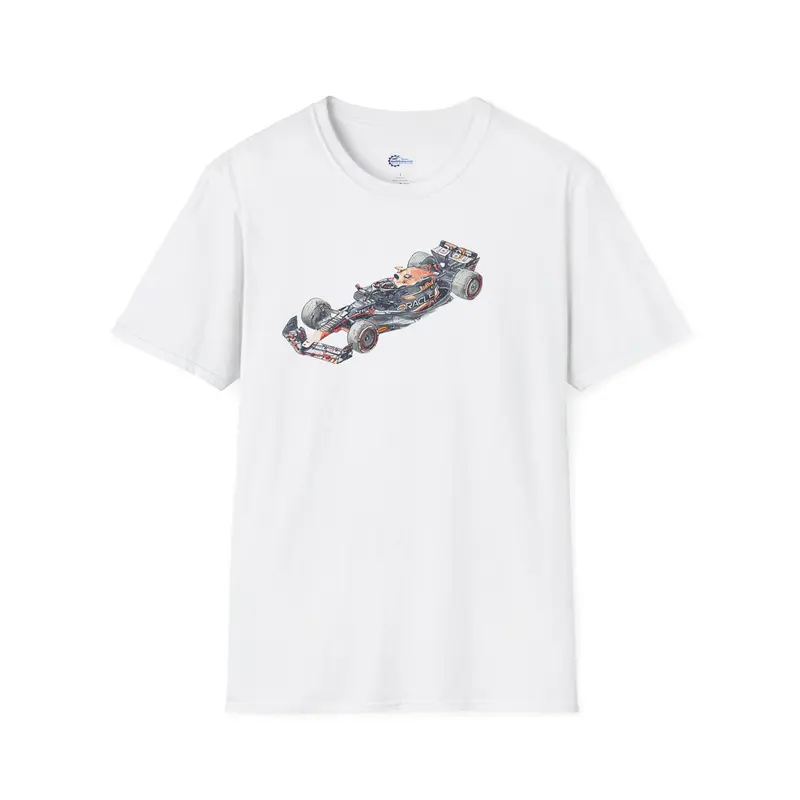 Sketch - Art - T-Shirt Red Bull Racing Inspired RB19 #1 Max Verstappen Oracle Formula One F1 United States GP 2023