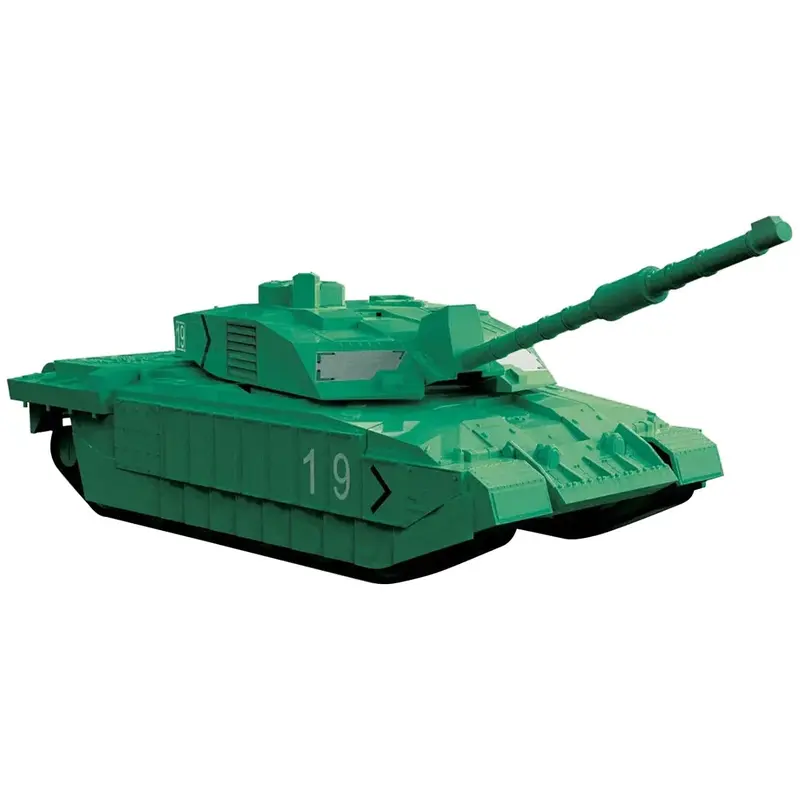 Skill 1 Model Kit Challenger Tank Green Snap Together Model by Airfix Quickbuild