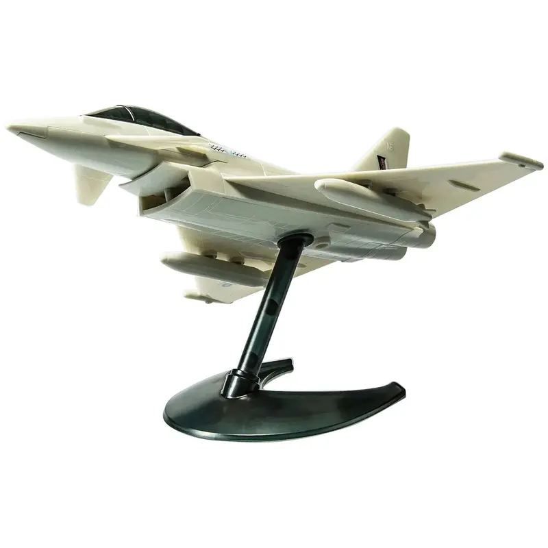 Skill 1 Model Kit Eurofighter Typhoon Snap Together Painted Plastic Model Airplane Kit by Airfix Quickbuild