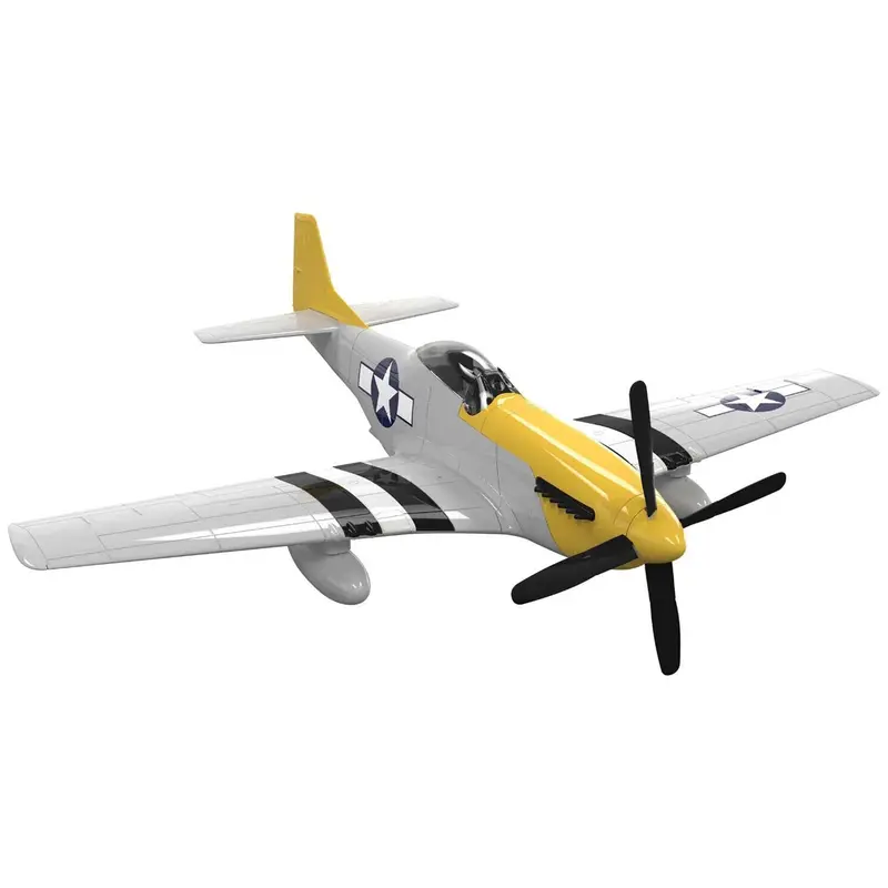 Skill 1 Model Kit P-51D- Mustang Snap Together Painted Plastic Model Airplane Kit by Airfix Quickbuild