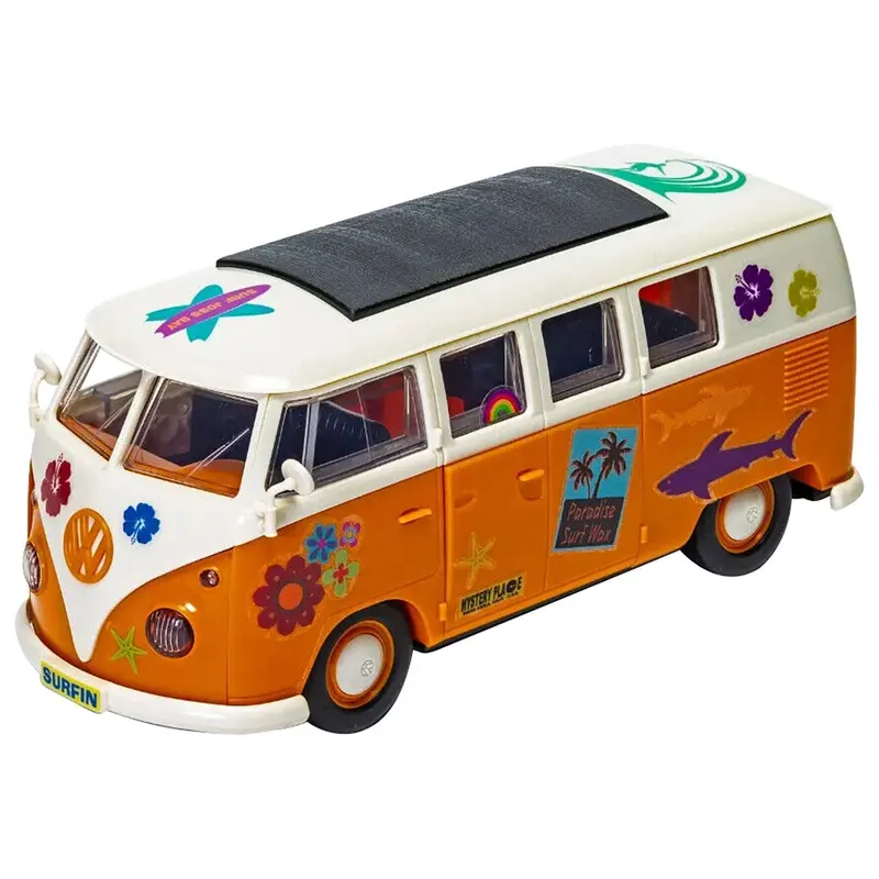 Skill 1 Model Kit Volkswagen Camper Van Surfin Snap Together Model by Airfix Quickbuild
