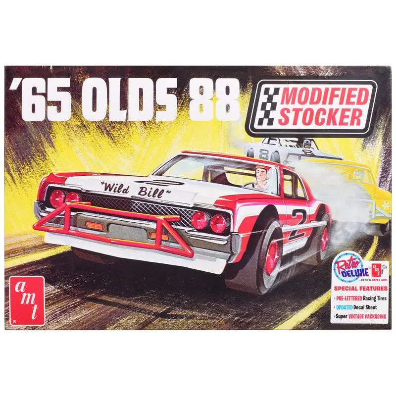 Skill 2 Model Kit 1965 Oldsmobile 88 "Modified Stocker" 1/25 Scale Model by AMT