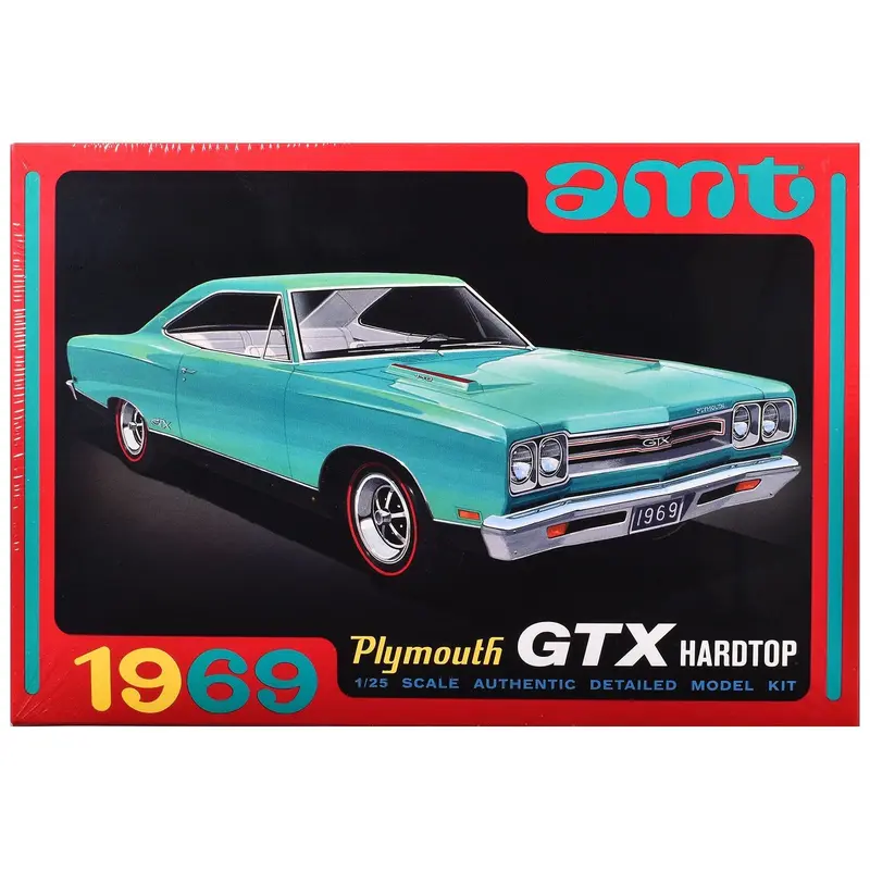 Skill 2 Model Kit 1969 Plymouth GTX Hardtop 1/25 Scale Model by AMT