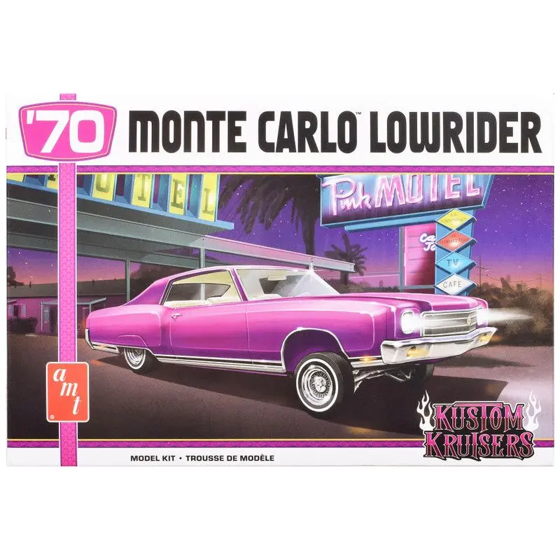 Skill 2 Model Kit 1970 Chevrolet Monte Carlo Lowrider "Kustom Kruisers" 1/25 Scale Model by AMT
