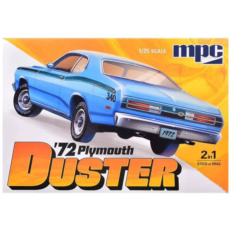 Skill 2 Model Kit 1972 Plymouth Duster 2-in-1 Kit 1/25 Scale Model by MPC