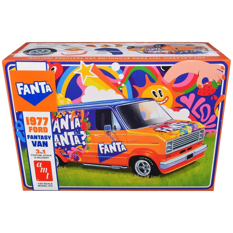 Skill 2 Model Kit 1977 Ford Custom Van "Fanta" 1/25 Scale Model by AMT