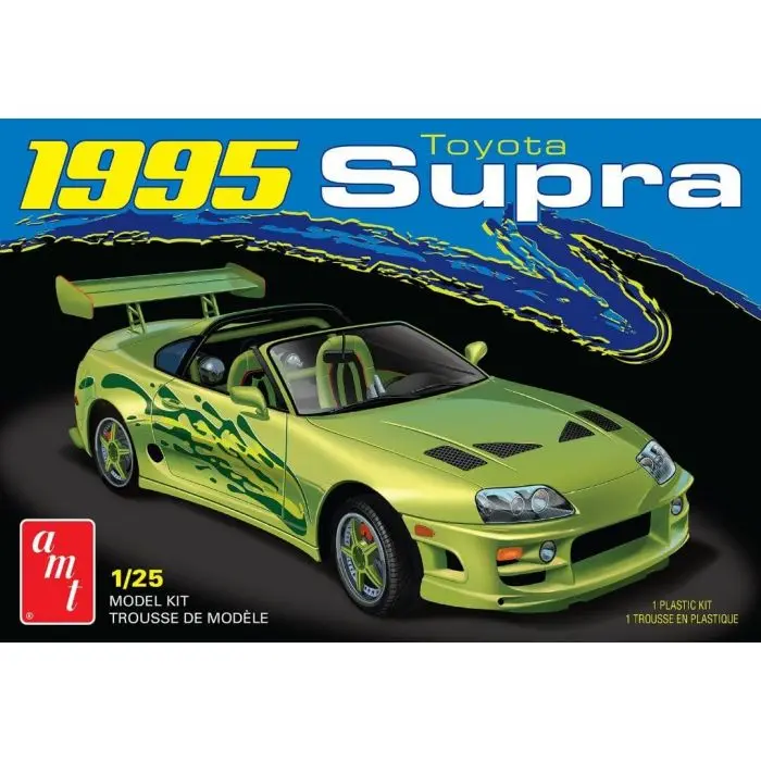 Skill 2 Model Kit 1995 Toyota Supra Convertible 1/25 Scale Model by AMT