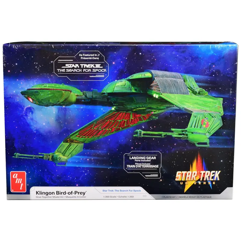 Skill 2 Model Kit Klingon Bird-of-Prey Spacecraft "Star Trek III