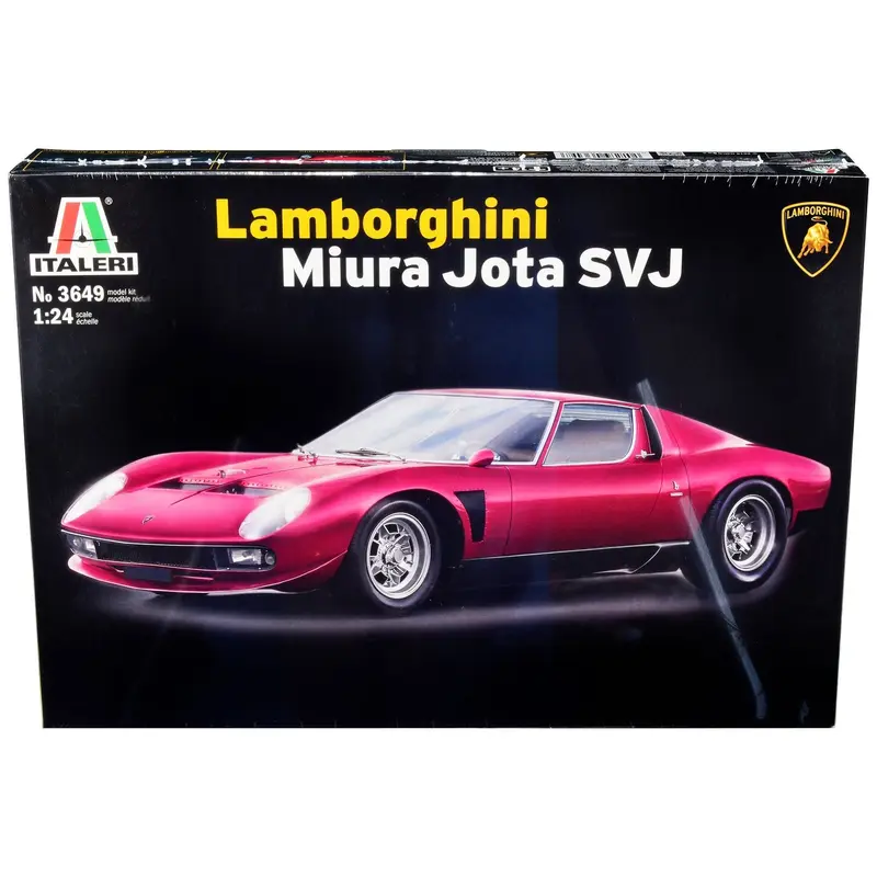 Skill 2 Model Kit Lamborghini Miura Jota SVJ 1/24 Scale Model by Italeri