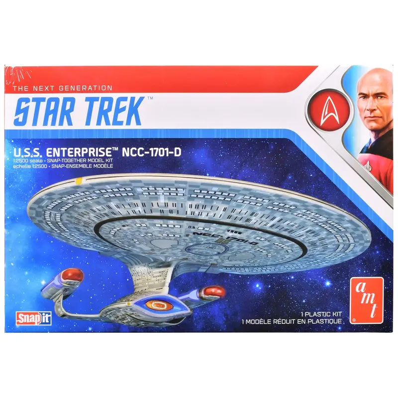 Skill 2 Model Kit U.S.S. Enterprise NCC-1701-D Space Ship "Star Trek