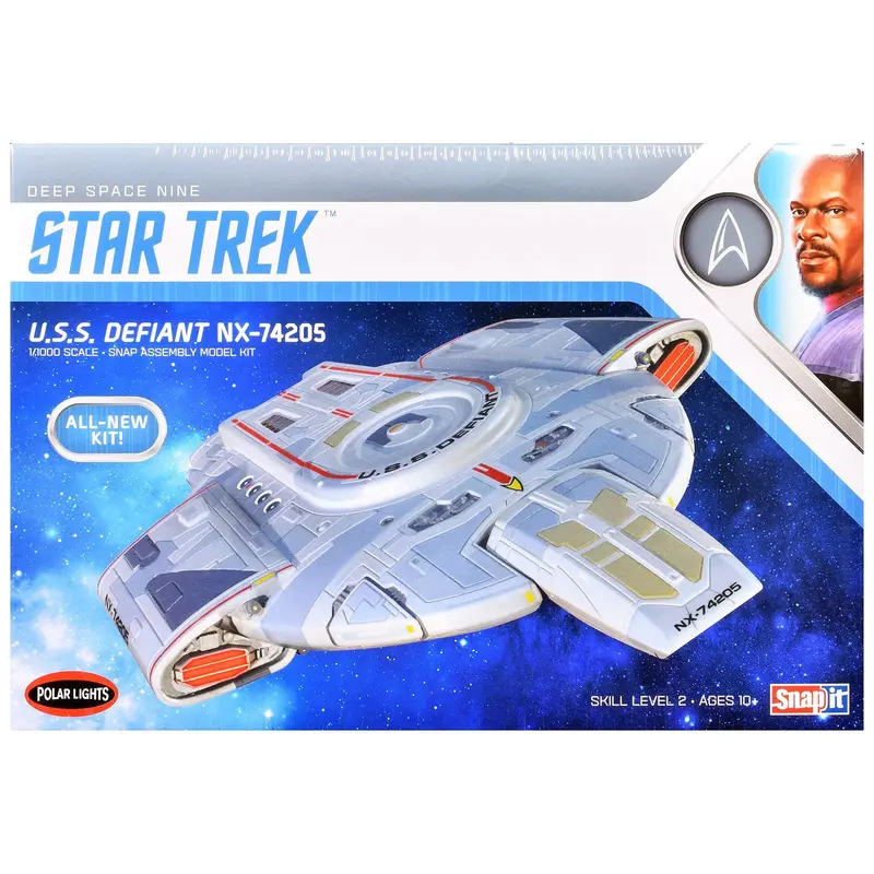 Skill 2 Snap Model Kit USS Defiant NX-74205 Starship "Star Trek