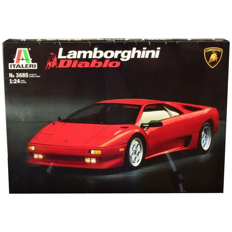 Skill 3 Model Kit Lamborghini Diablo 1/24 Scale Model by Italeri
