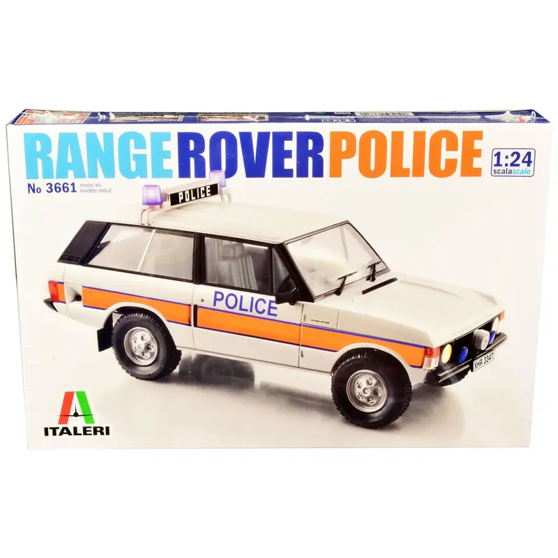 Skill 3 Model Kit Land Rover Range Rover Police 1/24 Scale Model by Italeri