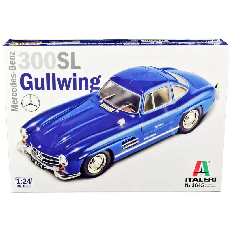 Skill 3 Model Kit Mercedes Benz 300 SL Gullwing 1/24 Scale Model by Italeri