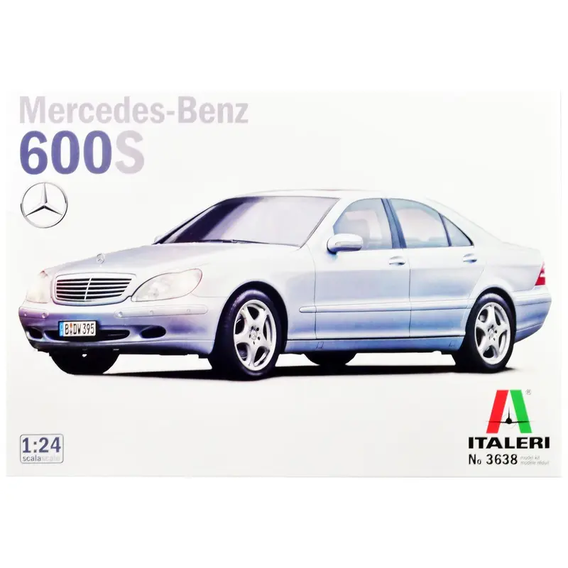 Skill 3 Model Kit Mercedes Benz 600S 1/24 Scale Model by Italeri
