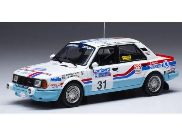 Skoda 130 L #31 RAC Rallye 1987 J.Haugland /J.-O-Bohlin 1