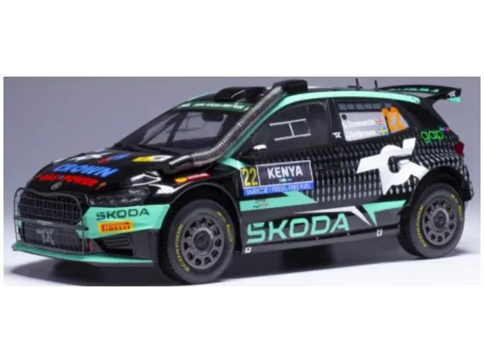 Skoda Fabia Rally2 #22 G.Greensmith/J.Andersson WRC Safari Rallye Kenya 1