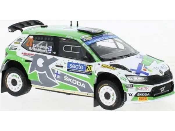 Skoda Fabia Rally2 EVO #20 Rallye WM Rallye Finland 2022 Lindholm/Hamalainen 1