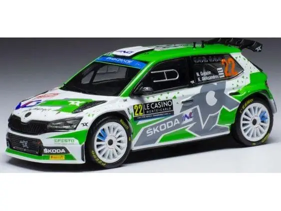 Skoda Fabia Rally2 EVO #22 WRC Rally Monte Carlo 2022 N.Gryazin/K.Aleksandrov 1