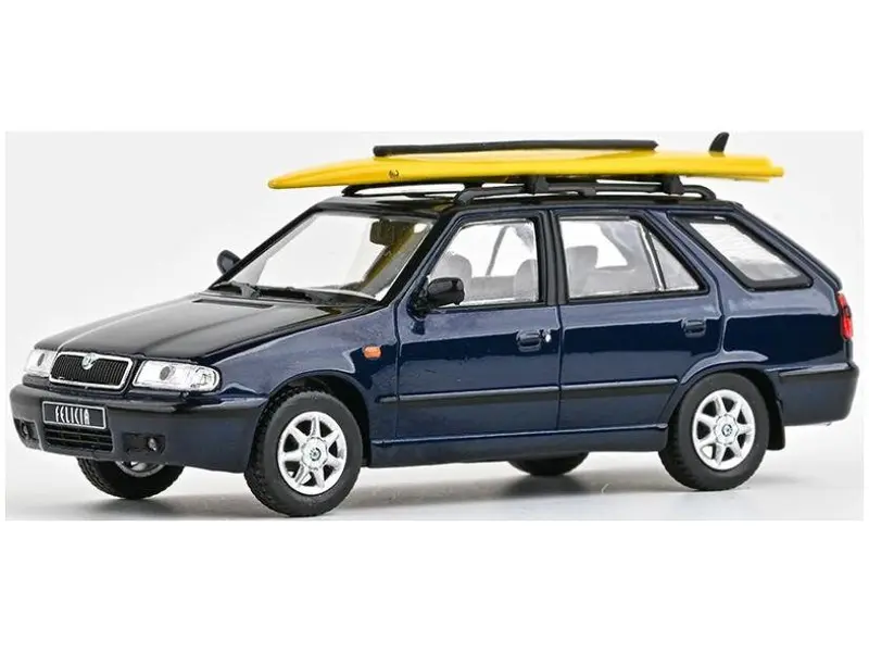 Skoda Felicia FL Estate 1998 Deep Blue Metallic w/Surf Board 1