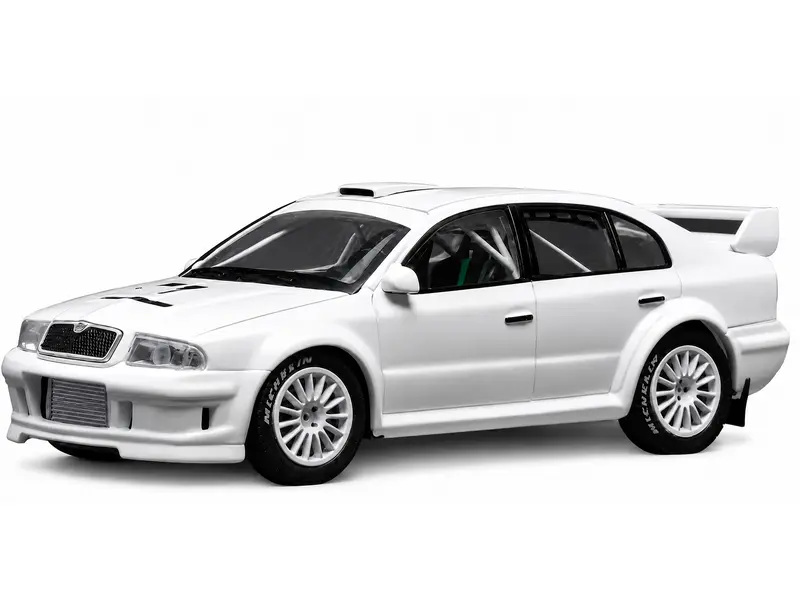 Skoda Octavia WRC White 2001 1