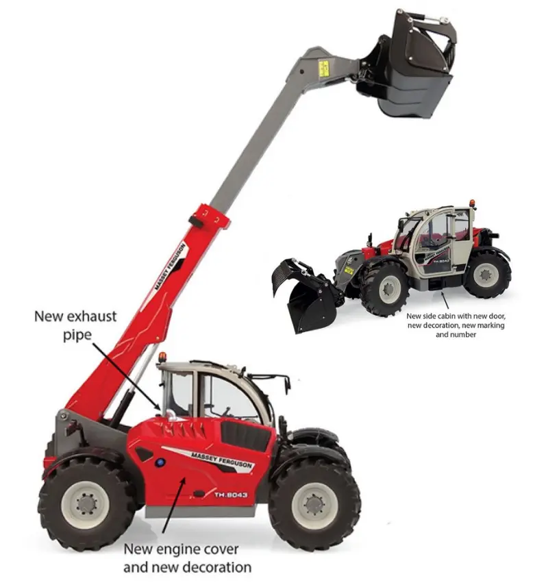 SOLLEVATORE TELESCOPICO MASSEY FERGUSON TH 8043 1